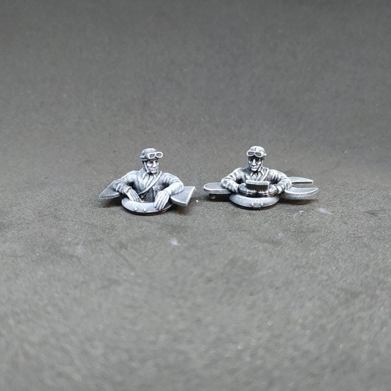 Imperial  Japan Tank Crew(7)  | 3D Printed Miniatures in 1:56 Scale Various Scales