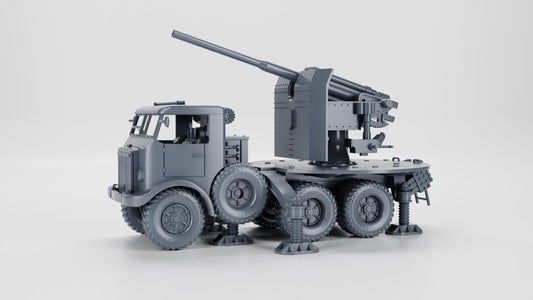 BA Battlegroup Breda 52 with 90-53 Self-Propelled Gun Truck (WW2 Italy ) 3D Printed Various Scales