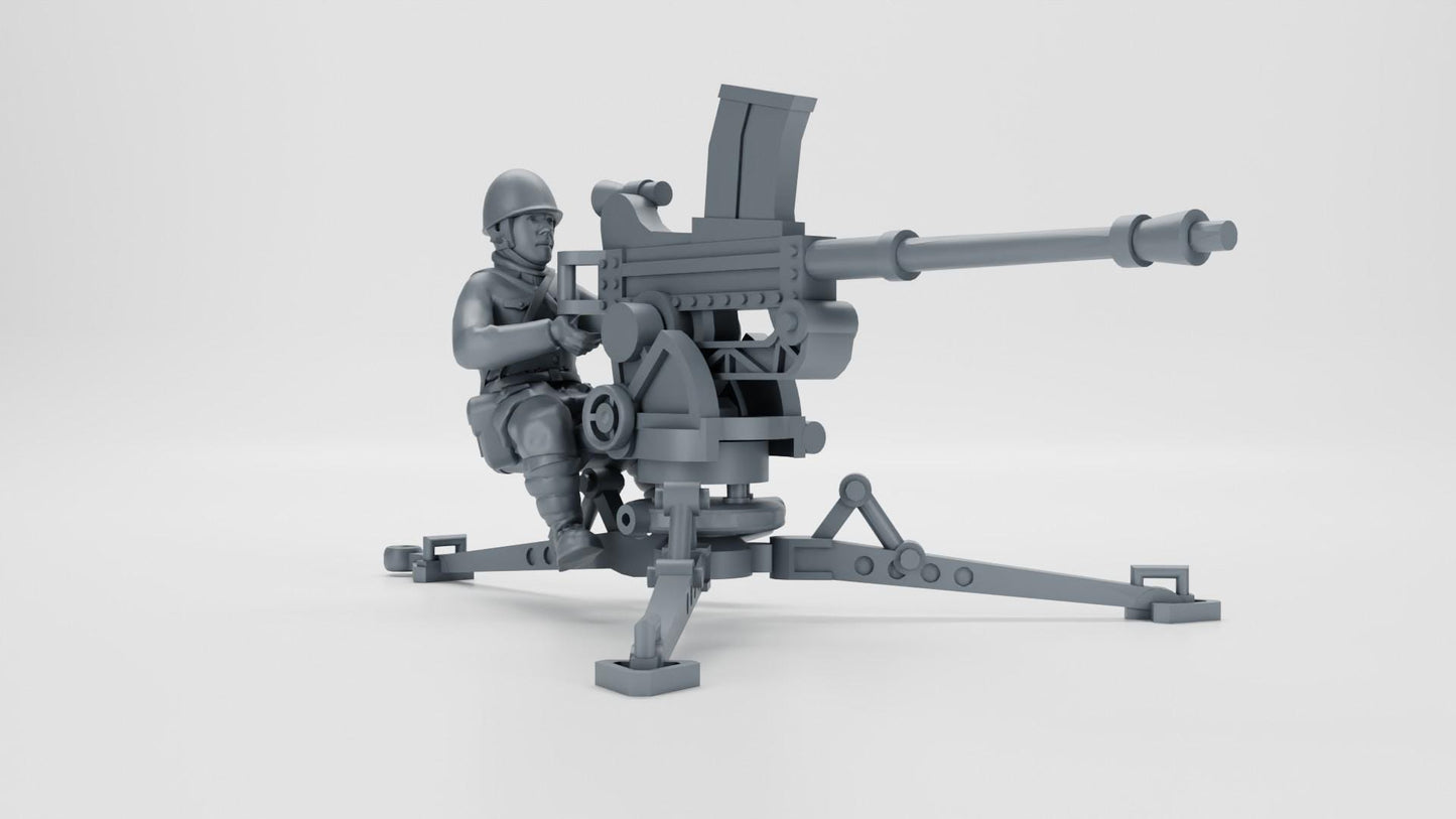 Bolt Action Battlegroup  NKM Wz 38 Gun with Gunner (Poland WW2) 2 Variants
