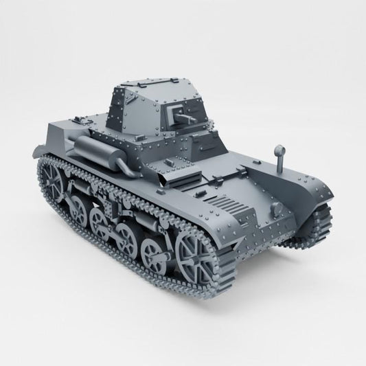 Renault AMR-33 French Tank – 3D Printed WWII Miniature (Multiple Scales)
