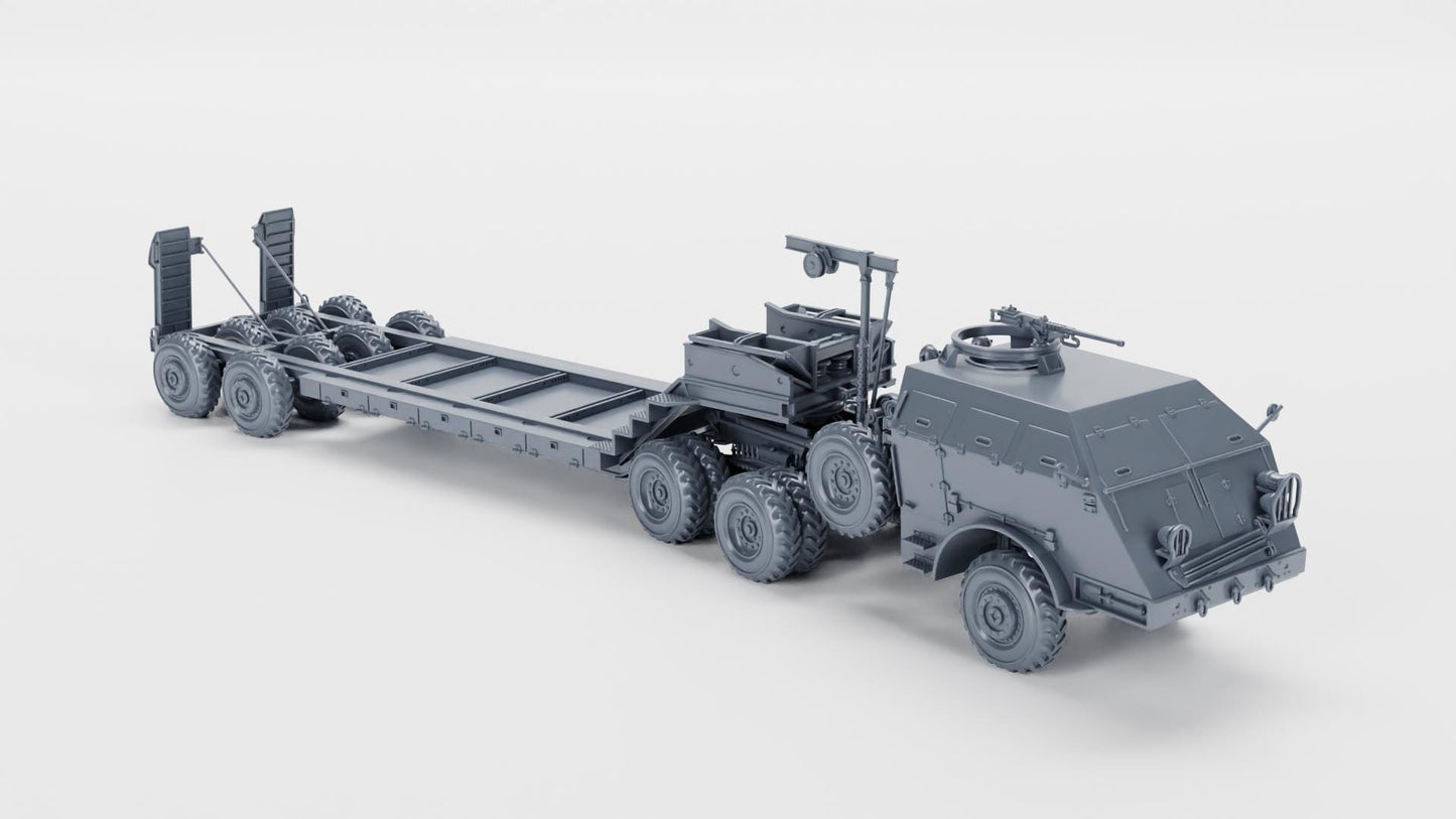 M25 Tank Transporter Dragon Wagon (US) – 3D Printed Resin Miniature | Highly Detailed WWII Vehicle | Multiple Scales