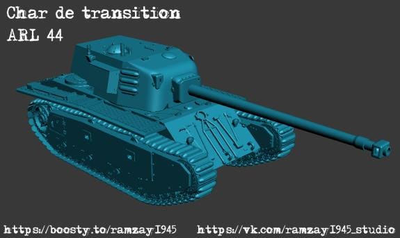 BA Battlegroup ARL44 -French-post-war-heavy-tank (France, Post War) Various Scales