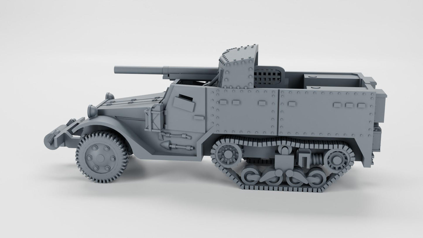 BA Battlegroup  M3 gun motor carriage (M3 GMC) (USA, WW2) 3D Printed Various Scales