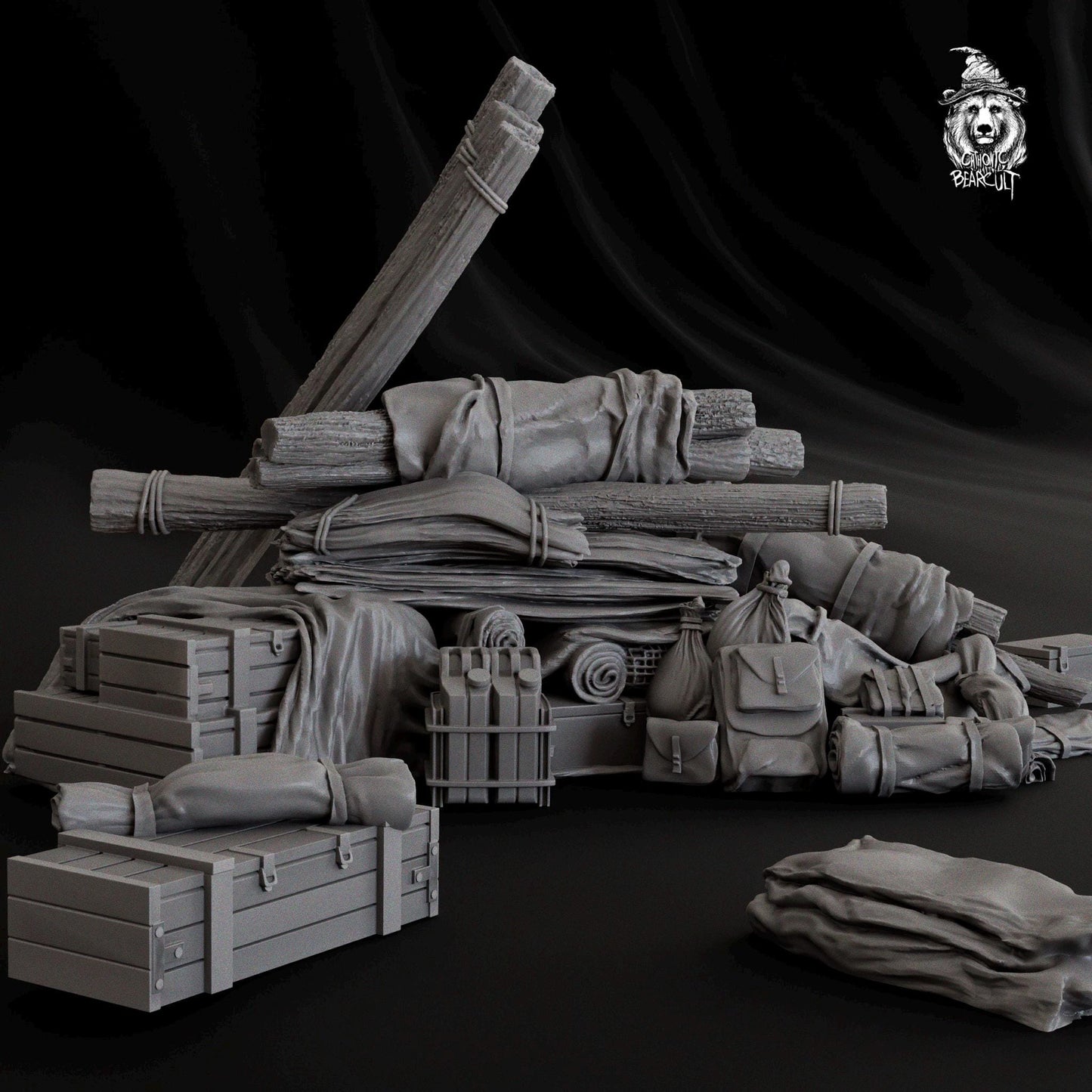 Stowage  Prop Pack 1 Wargaming Terrain   | 3D Printed Miniatures in 1:56 Scale