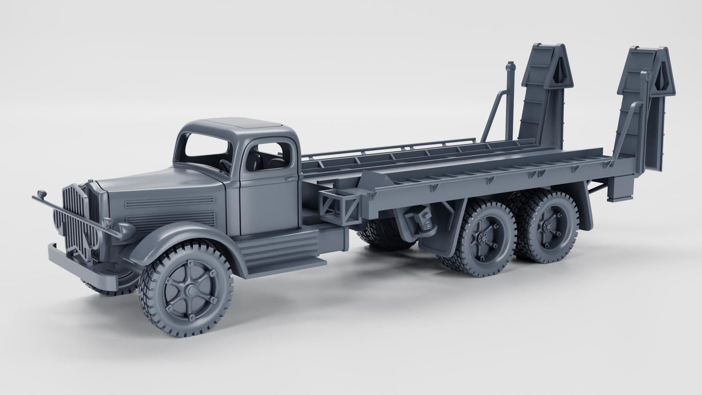 White 920 Tank Transporter (18-Ton, 6x4)(US) – 3D Printed Resin Miniature | Highly Detailed WWII Vehicle | Multiple Scales