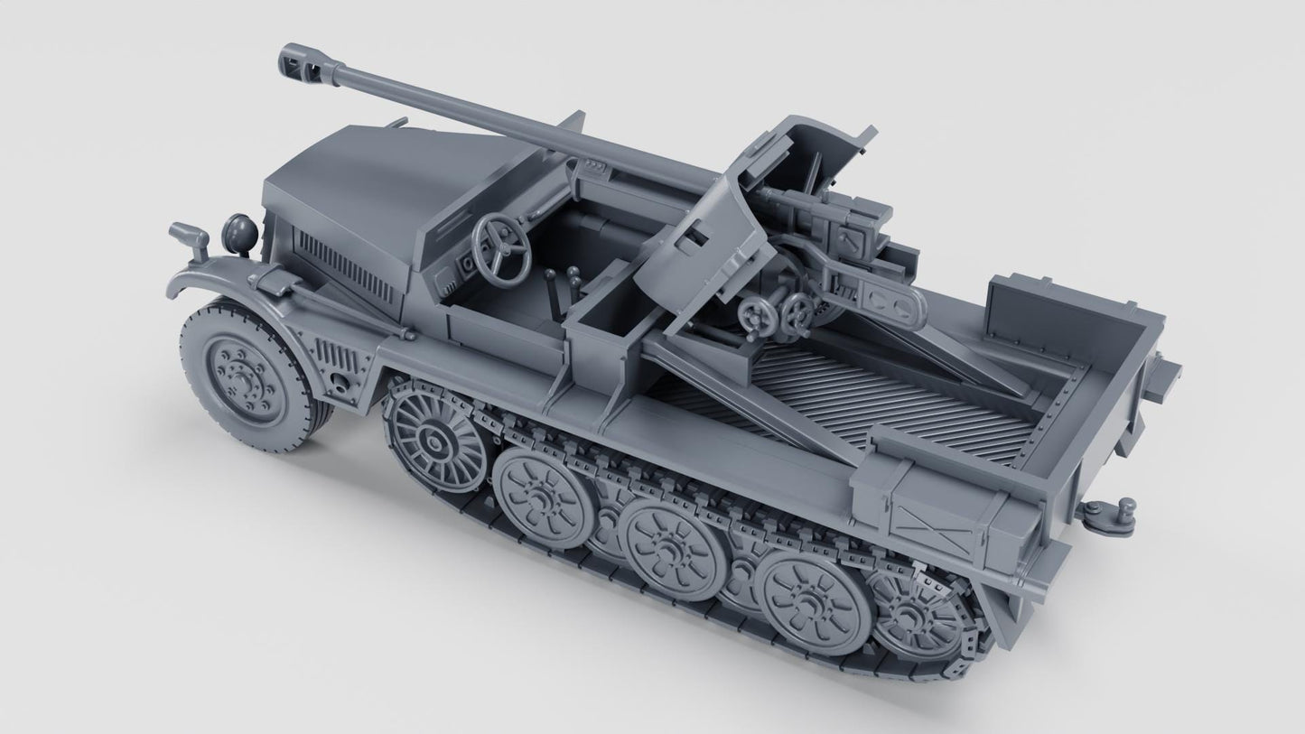 Sd.Kfz.10-5 with 5cm PAK 38: WWII German Battlegroup - Various Scales