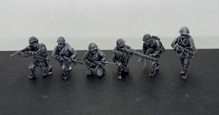 Imperial  Japan assault SNLF(6) | 3D Printed Miniatures in 1:56 Scale Various Scales
