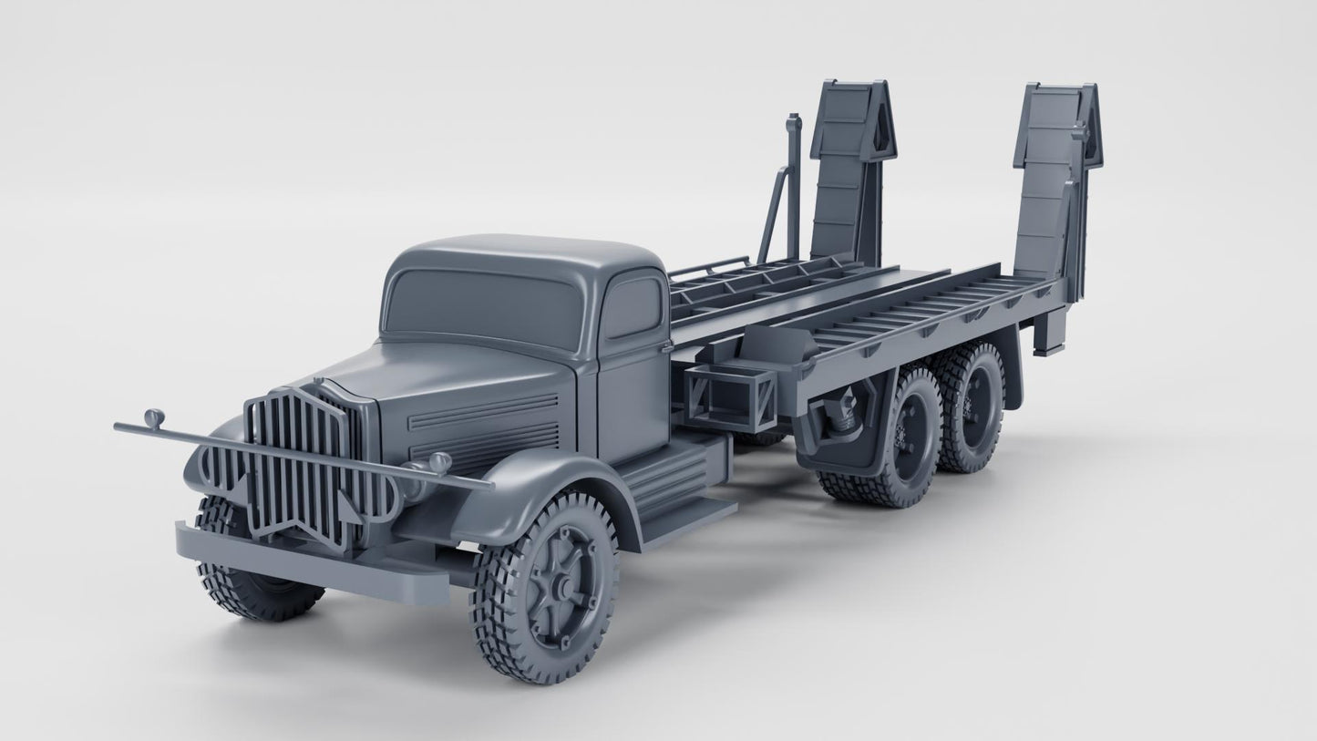 White 920 Tank Transporter (18-Ton, 6x4)(US) – 3D Printed Resin Miniature | Highly Detailed WWII Vehicle | Multiple Scales