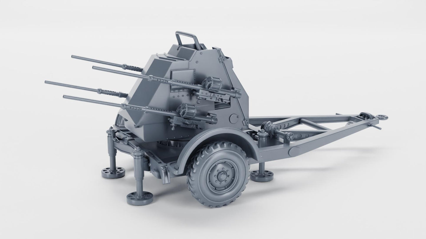BA Battlegroup Quad Polsten AA guns (Canada) (Commonwealth, WW2) Various Scales