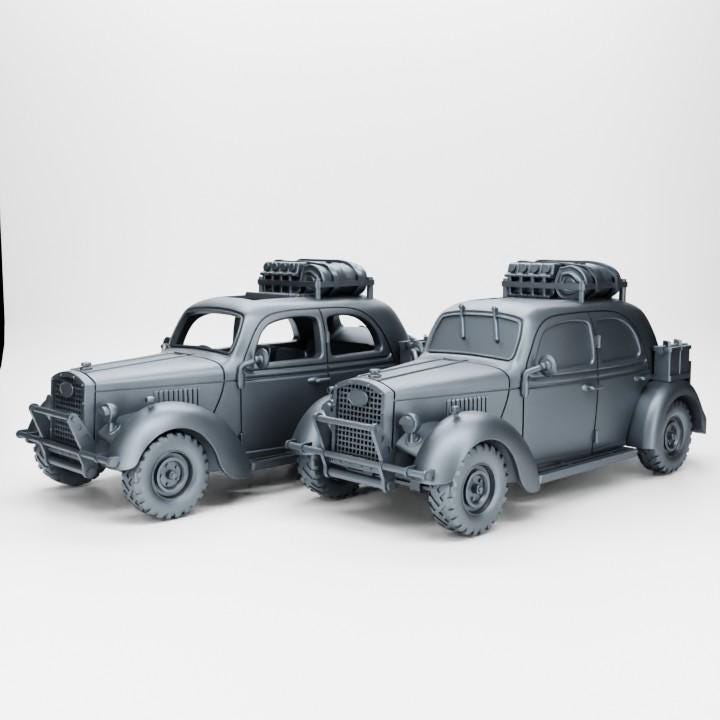 Ford WAO1 Staff Car – 3D Printed WWII Resin Miniature