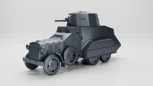 BA Battlegroup Armoured Car Autoblinda AB 611  (WW2 Italy ) 3D Printed Various Scales