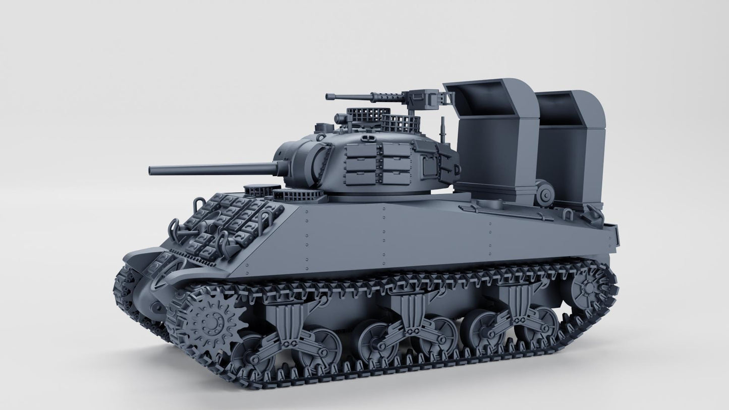 Ba Battlegroup Sherman M4A3(75)W “Beelzebub” (USA, WW2) Various Scales