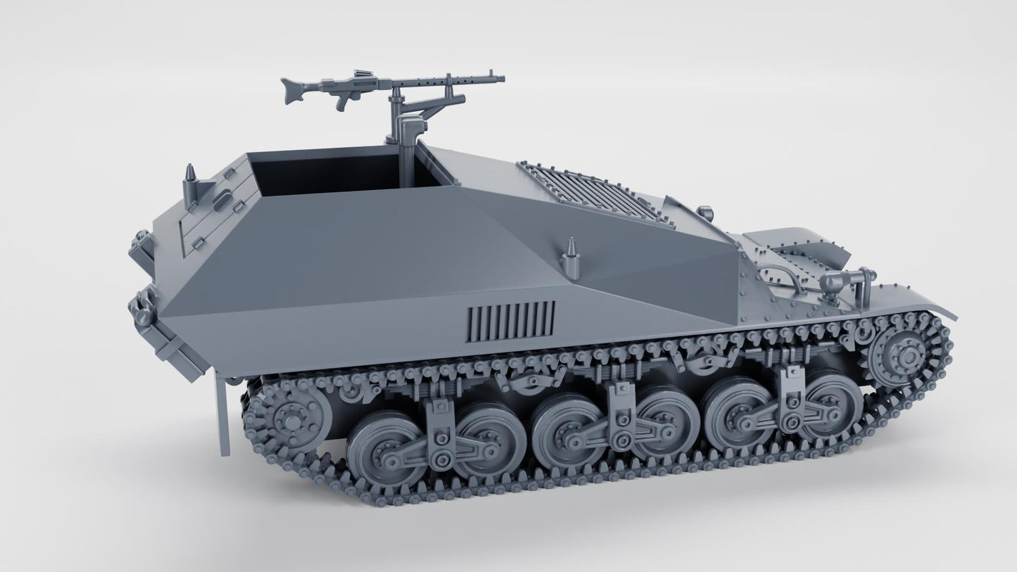 WW2 German Funkwagen auf Lorraine Schlepper: Resin Miniature (Various Scales)