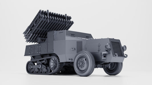 WW2 German Vielfachwerfer Multiple Launcher, 21st Panzer Division, 1:56 Scale 3D Printed Miniature