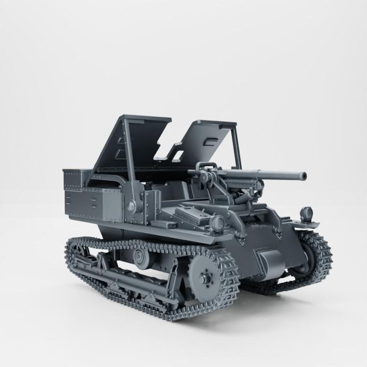 Carden-Loyd Mk.VI 47mm Gun: Belgian WW2 Resin Miniature