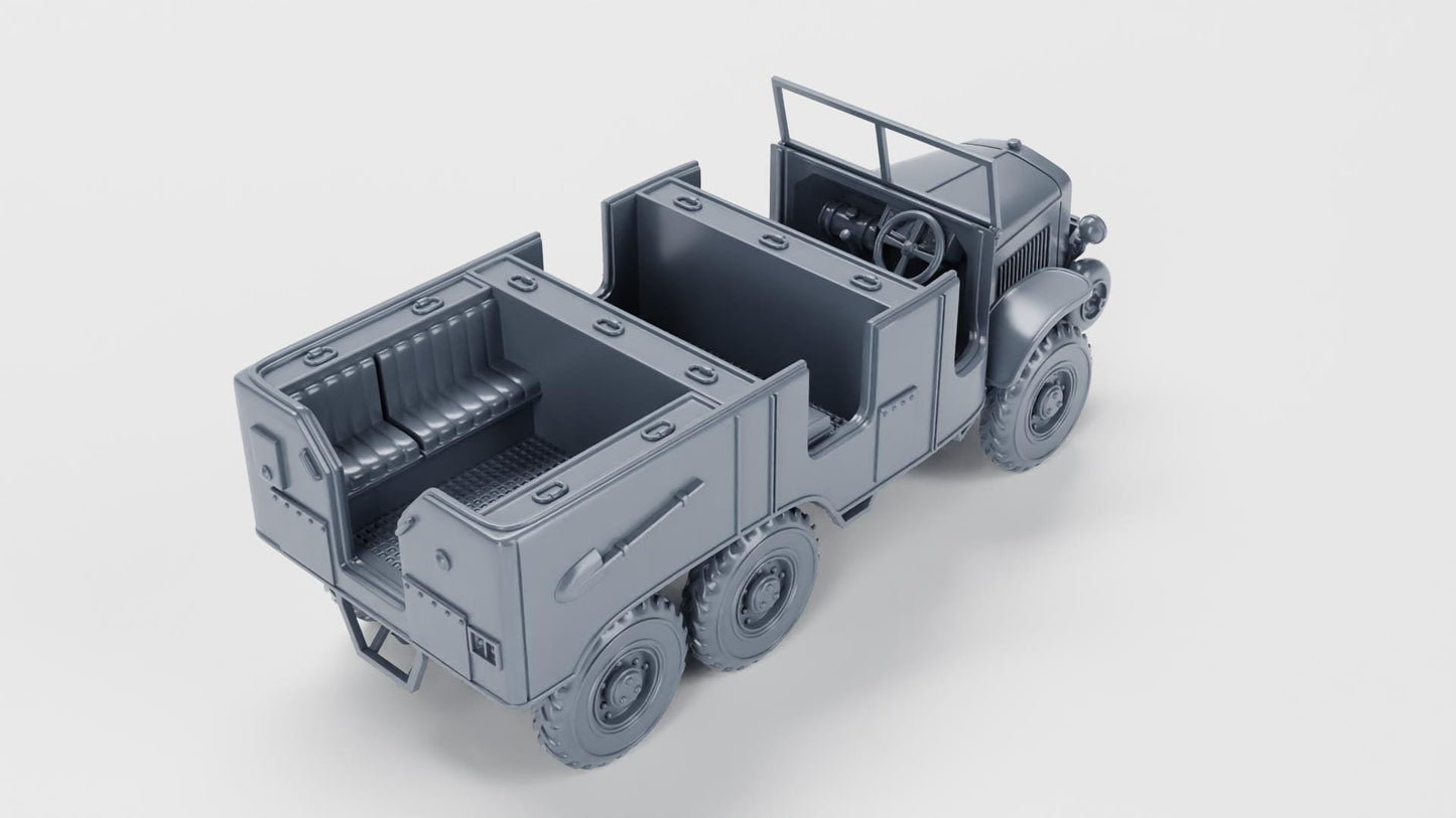 3D Printed Laffly S20 TL Personnel Carrier, 1:56 Scale Miniature