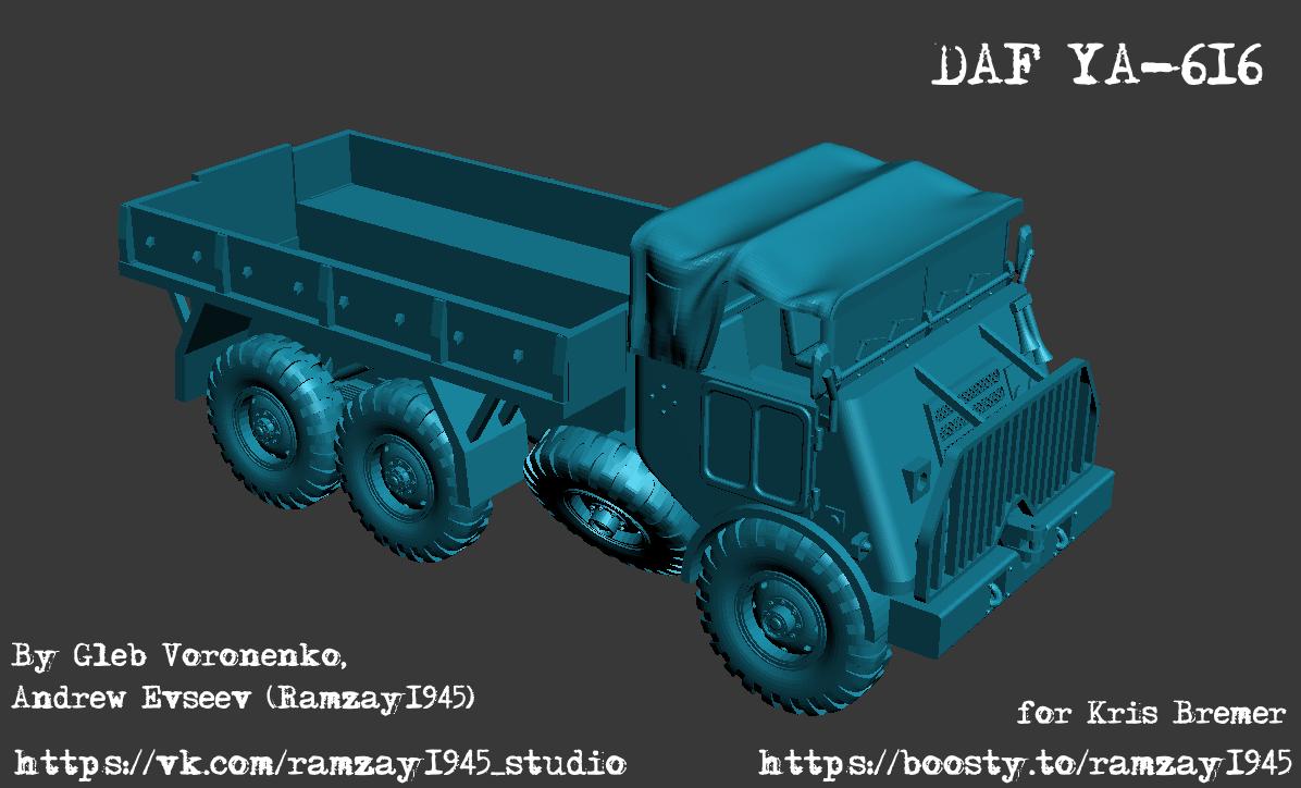BA Battlegroup DAF YA 616-dutch coldwar military-truck (Dutch, Post War) Various Scales Team Yankee