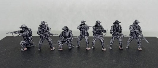 Chindit combat squad (7) | 3D Printed Miniatures in 1:56 Scale Various Scales