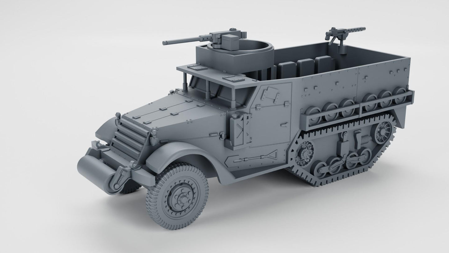 BA Battlegroup American M5 Halftrack (USA, WW2)  3D Printed Various Scales