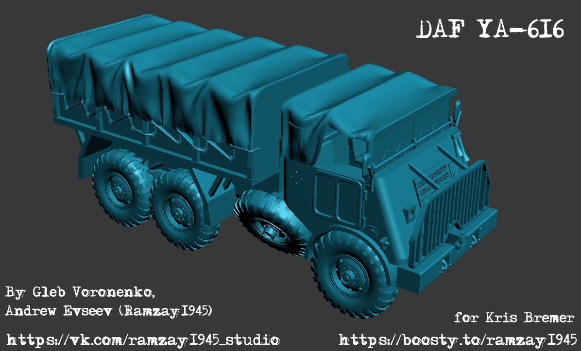 BA Battlegroup DAF YA 616-dutch coldwar military-truck (Dutch, Post War) Various Scales Team Yankee