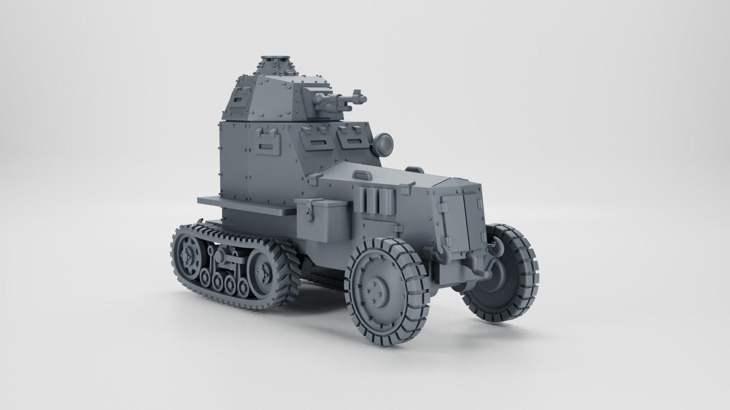 Bolt Action Battlegroup Half-track Wz.28 - Armoured car model 28 (Poland WW2)