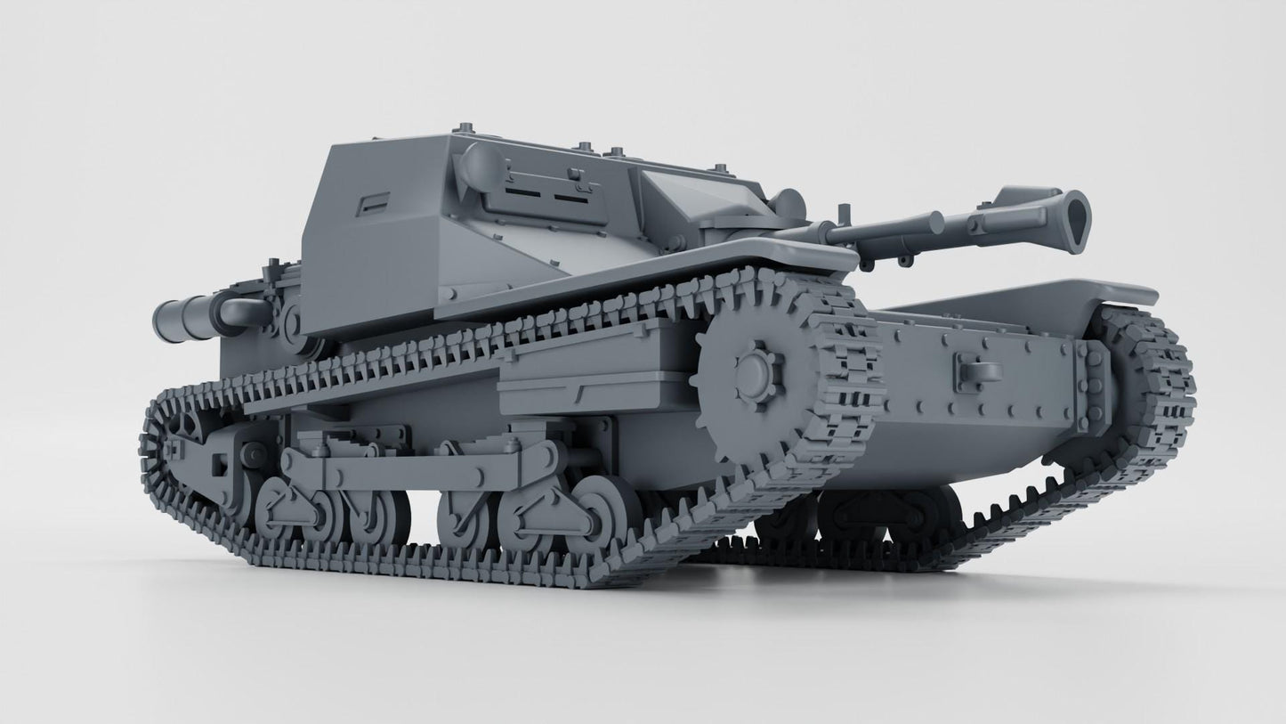 BA Battlegroup Fiat-Ansaldo CV33 Lanciaflamme flamethrower tankette (WW2 Italy ) 3D Printed Various Scales