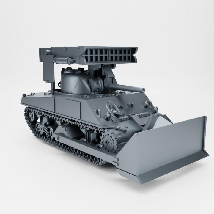 Bolt Action Battlegroup USA Medium tank M4A2 Sherman Dozer (USA , WW2) 2 variants