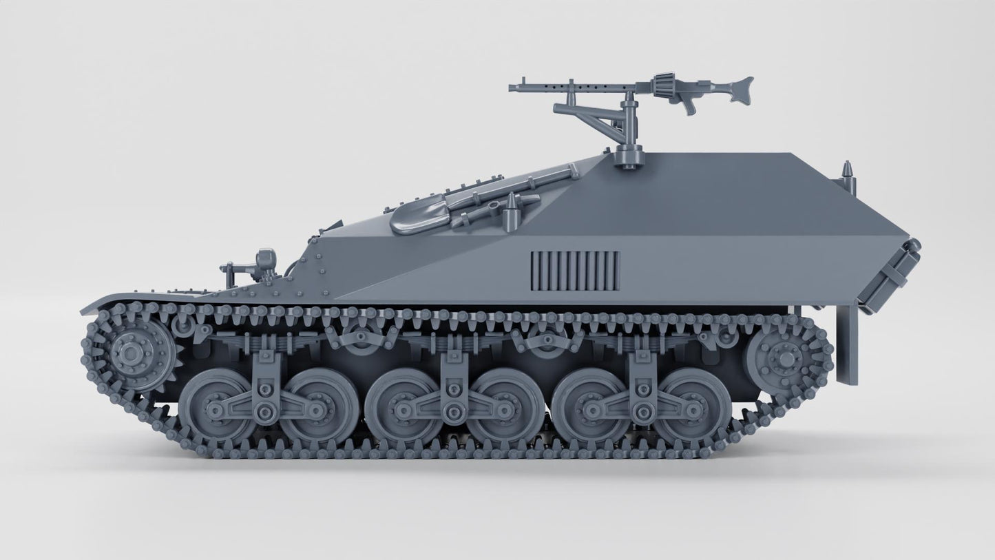 WW2 German Funkwagen auf Lorraine Schlepper: Resin Miniature (Various Scales)