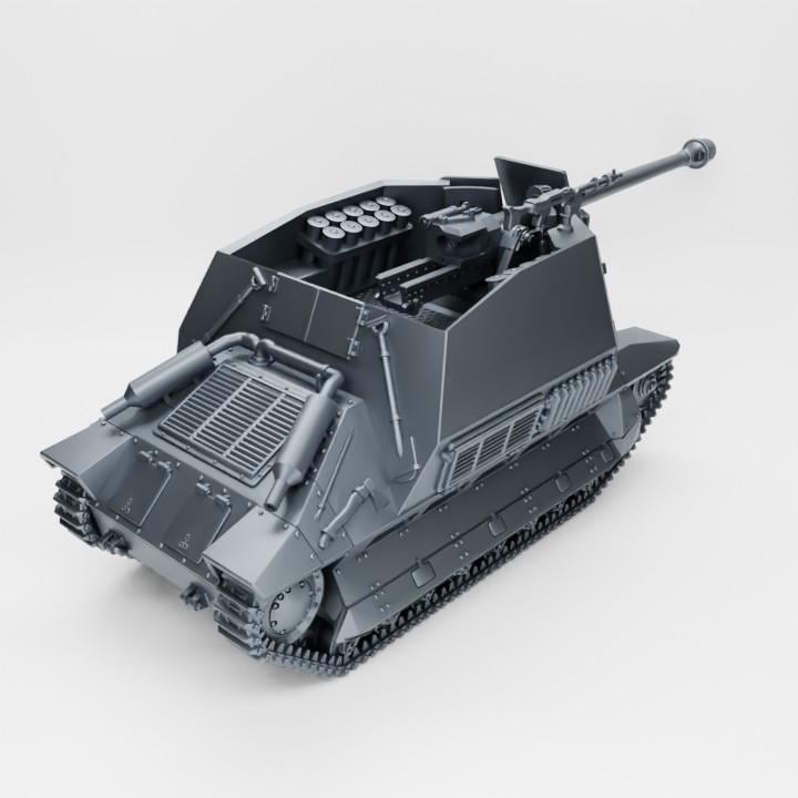 Pak 40 auf Panzerkampfwagen 737 FCM, 3D Printed WW2 Miniature (1:56 Scale)