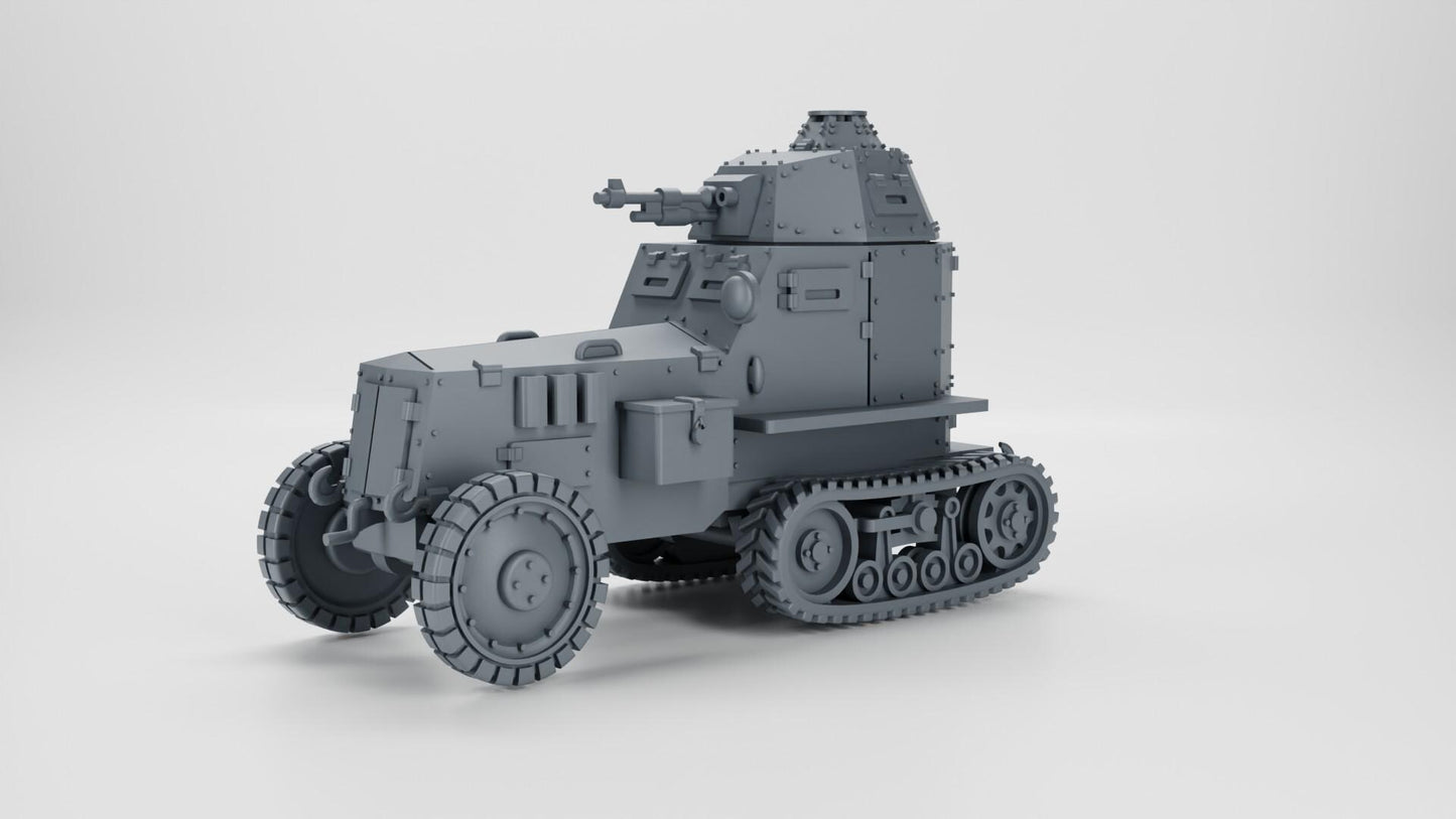 Bolt Action Battlegroup Half-track Wz.28 - Armoured car model 28 (Poland WW2)
