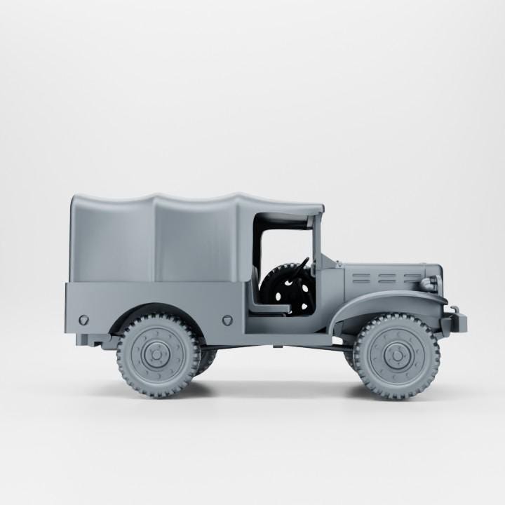 Dodge WC51-52 – D-Day Variant | WWII  | High-Detail 3D Printed Resin Miniature (Multiple Scales)