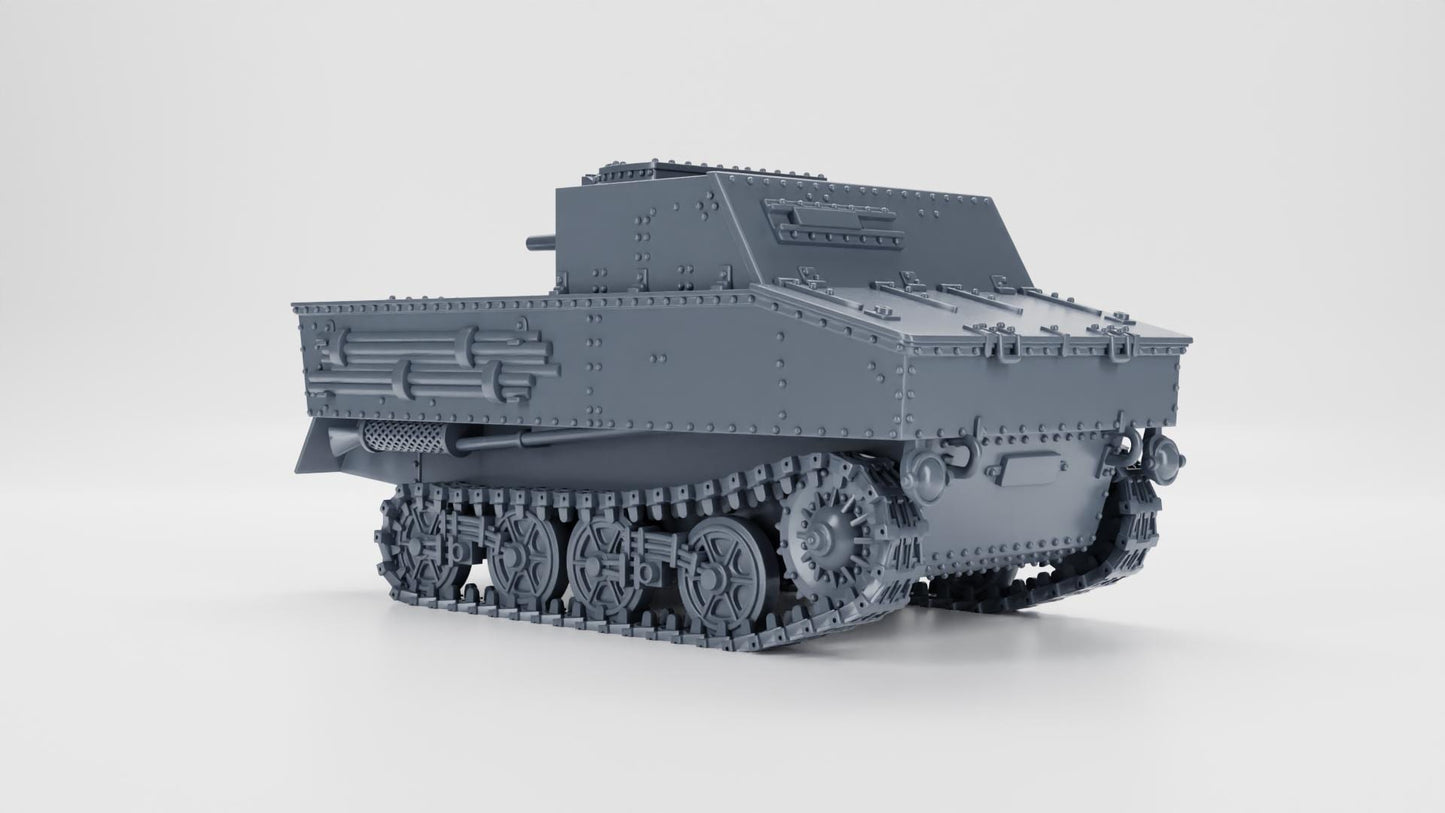 Bolt Action Battlegroup Tank hunter Vickers T13 B2 (Belgium, WW2) Various Scales