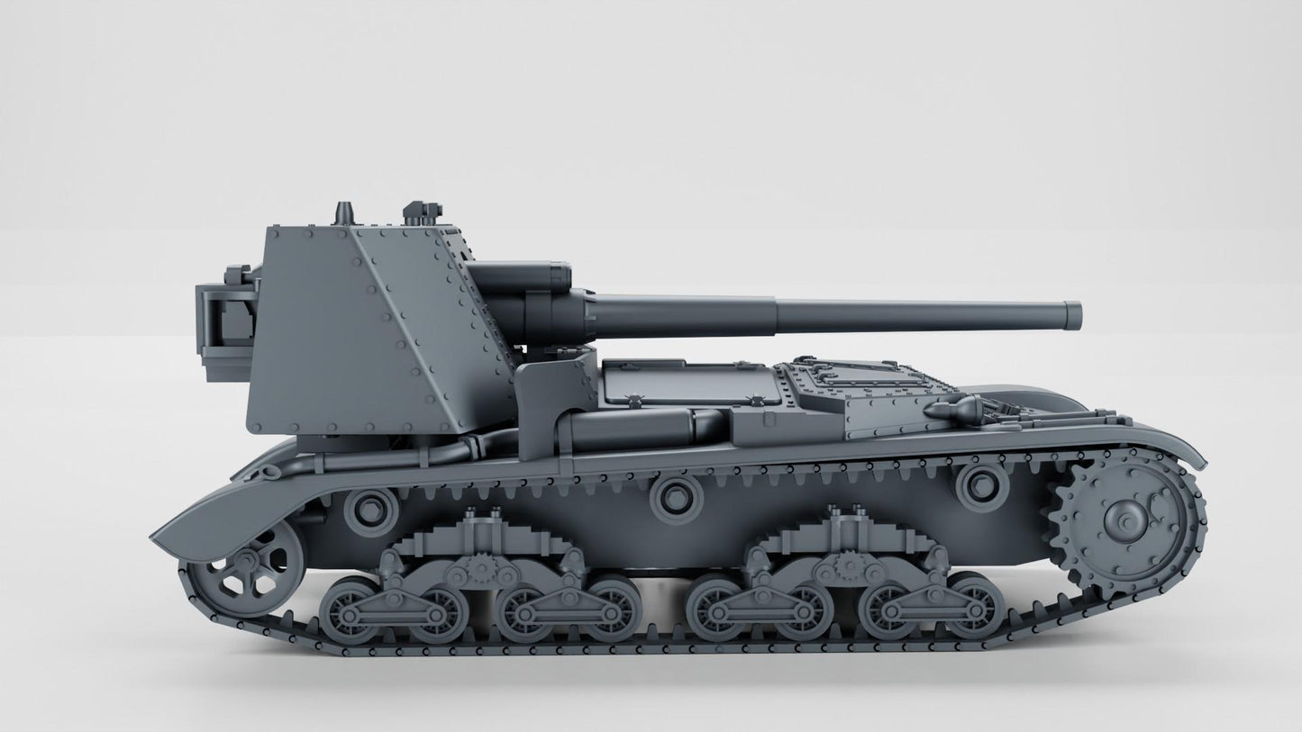 BA Battlegroup Italian Semovente da 90-53  (WW2 Italy ) 3D Printed Various Scales