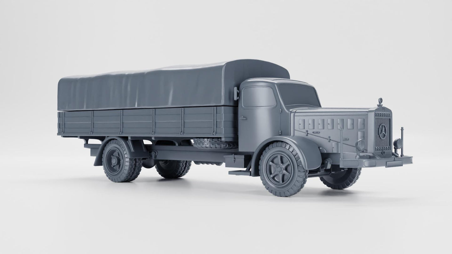 Mercedes-Benz L6500 (Germany, WW2)– 3D Printed Resin Miniature | Highly Detailed WWII Vehicle | Multiple Scales (1/72, 1/56, 1/48, 1/35)