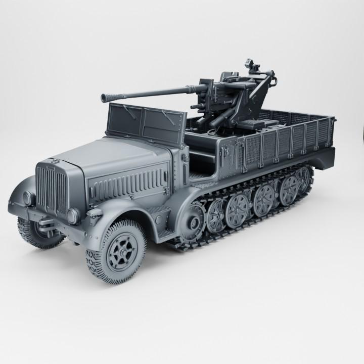 BA Battlegroup Sd.Kfz.7-2 - 3.7cm Flak37 (Germany, WW2) Various Scales