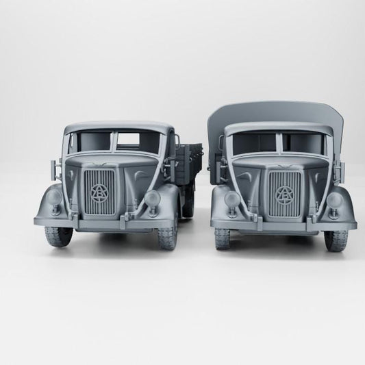 Bianchi Miles Truck: 3D Printed Resin Miniature - WWII Italy