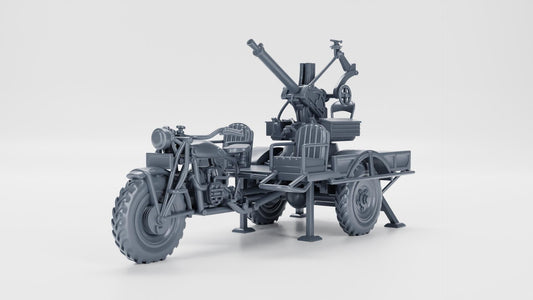 BA Battlegroup FN Tricar T3 with 13,2mm Browning AA gun (Belgium, WW2) Various Scales