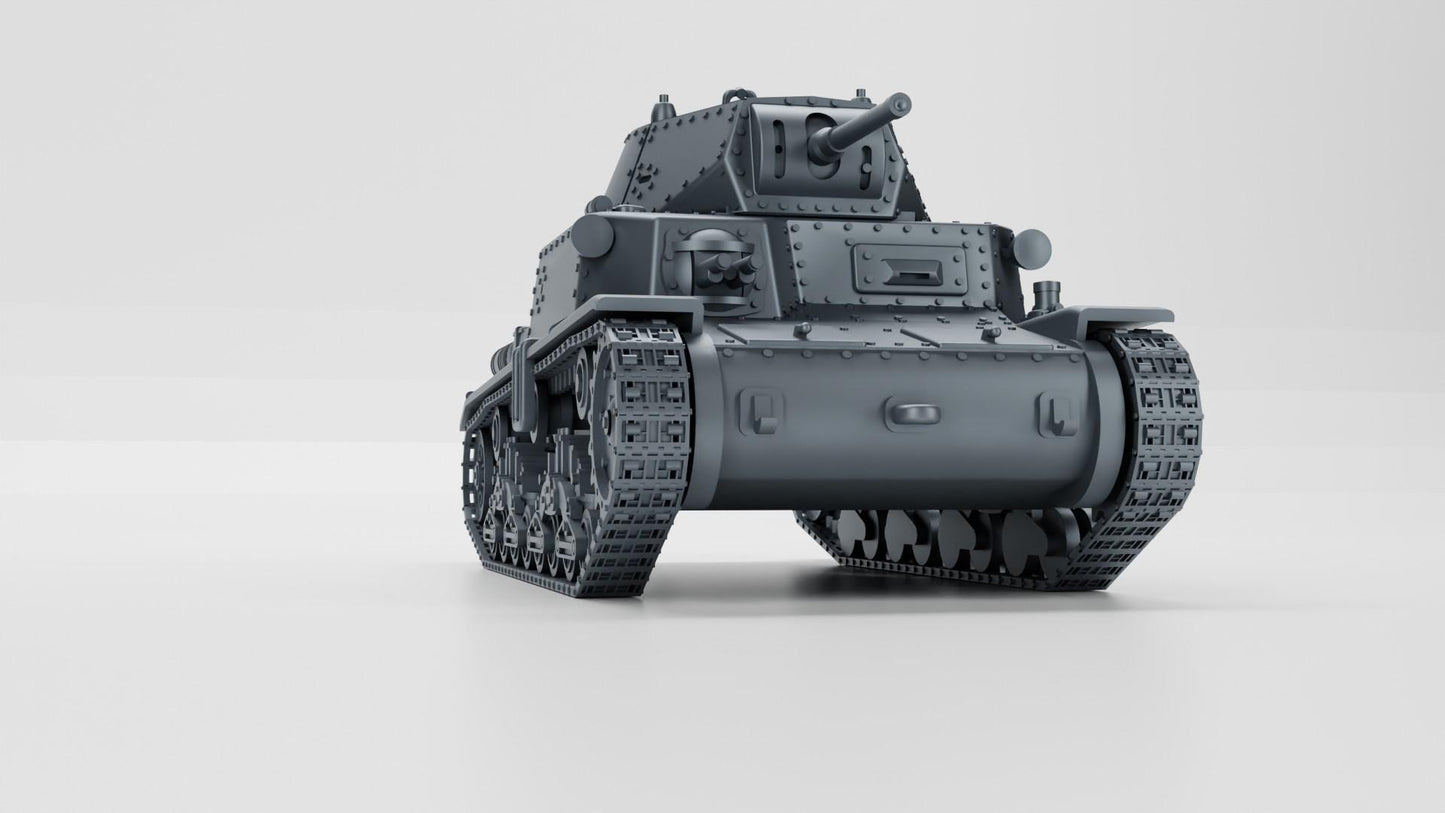 BA Battlegroup Carro Armato M13-40 Medium tank  (WW2 Italy ) 3D Printed Various Scales
