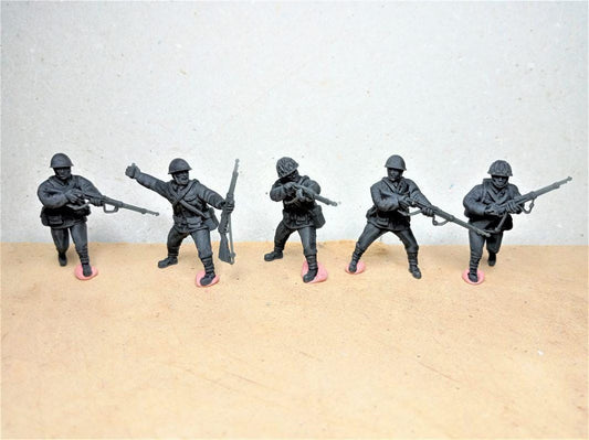 Imperial japan riflemen (5)  | 3D Printed Miniatures in 1:56 Scale Various Scales