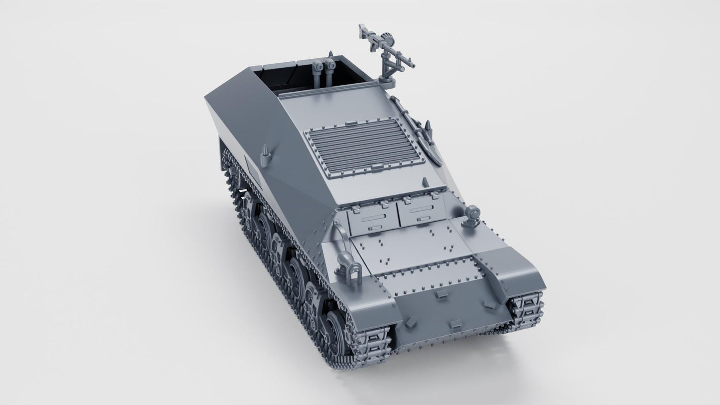 WW2 German Funkwagen auf Lorraine Schlepper: Resin Miniature (Various Scales)