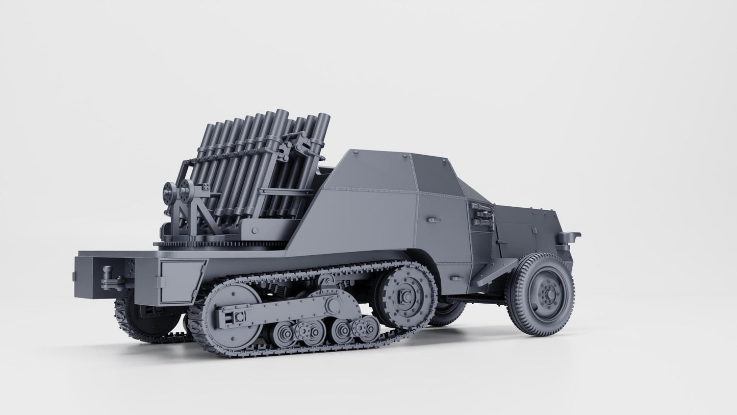 S307(f) Reihenwerfer, WW2 German 21st Panzer Division, 3D Printed Miniature (1:56 Scale)