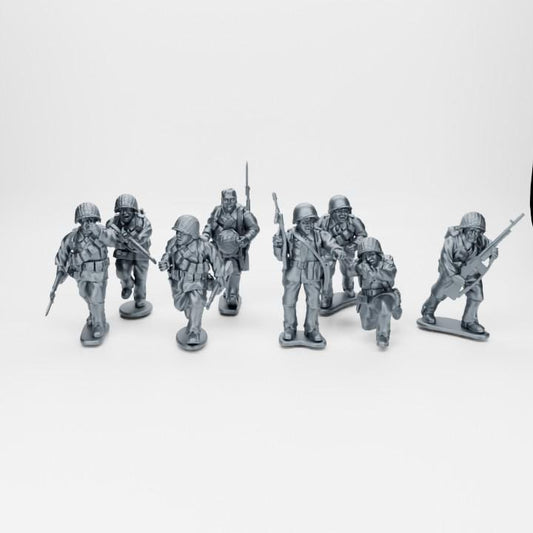 Infantry Additional Riflemen squad 2 Team | 28mm WW2 USA Infantry "Operation Torch"  (7)| 3D Printed Miniatures in 1:56 Scale various