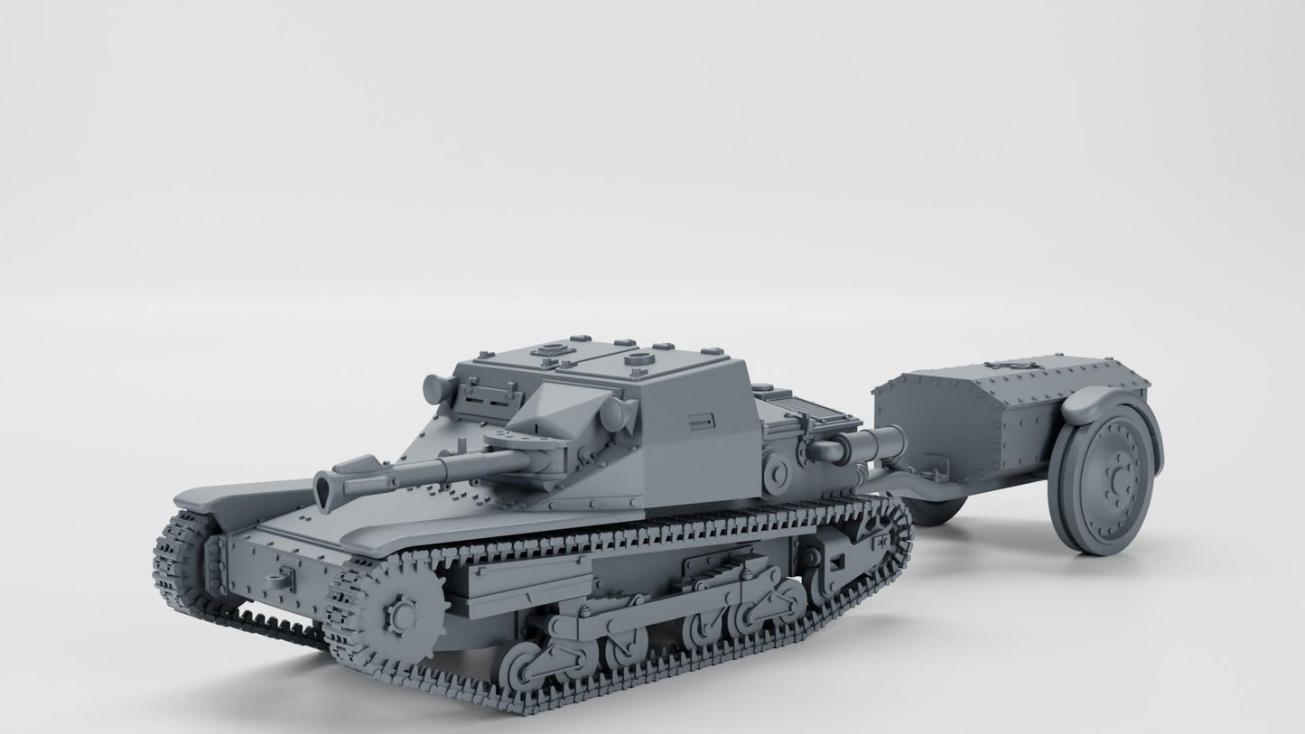 BA Battlegroup Fiat-Ansaldo CV33 Lanciaflamme flamethrower tankette (WW2 Italy ) 3D Printed Various Scales