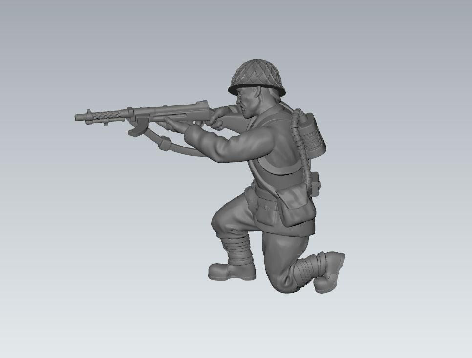 Imperial  Japan assault SNLF(6) | 3D Printed Miniatures in 1:56 Scale Various Scales