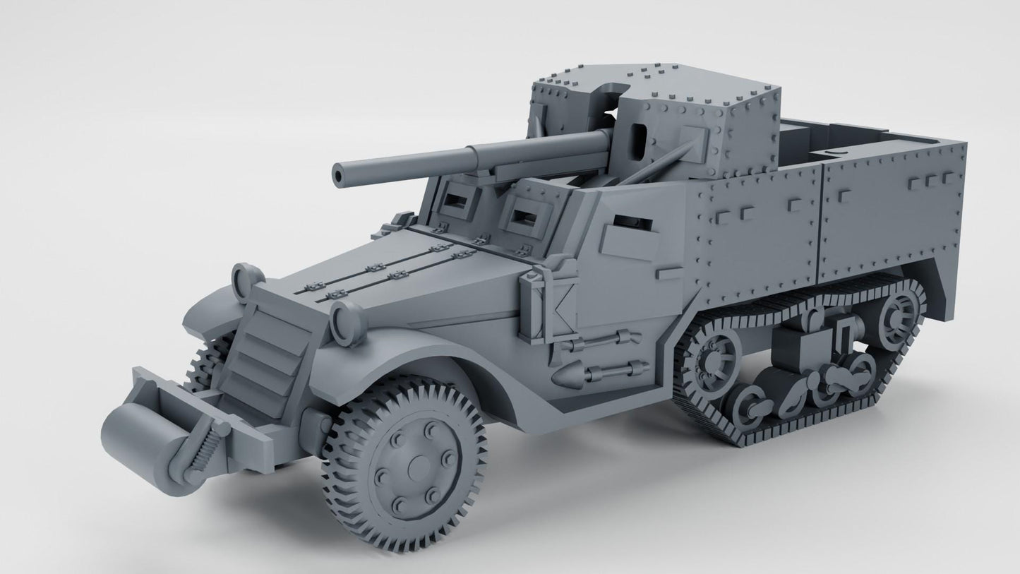 BA Battlegroup  M3 gun motor carriage (M3 GMC) (USA, WW2) 3D Printed Various Scales