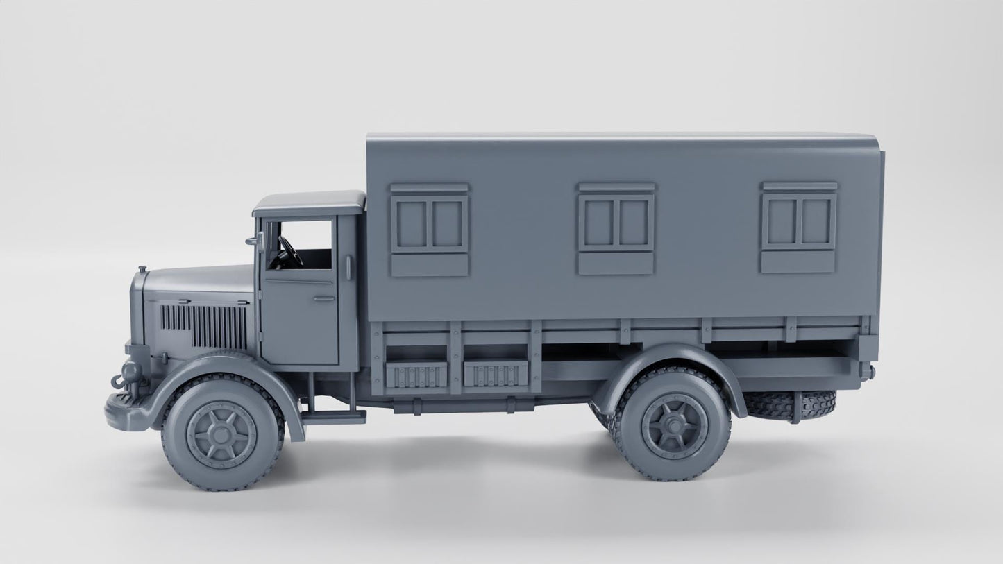 BA Battlegroup Lancia 3RO Command Truck  (WW2 Italy ) 3D Printed Various Scales
