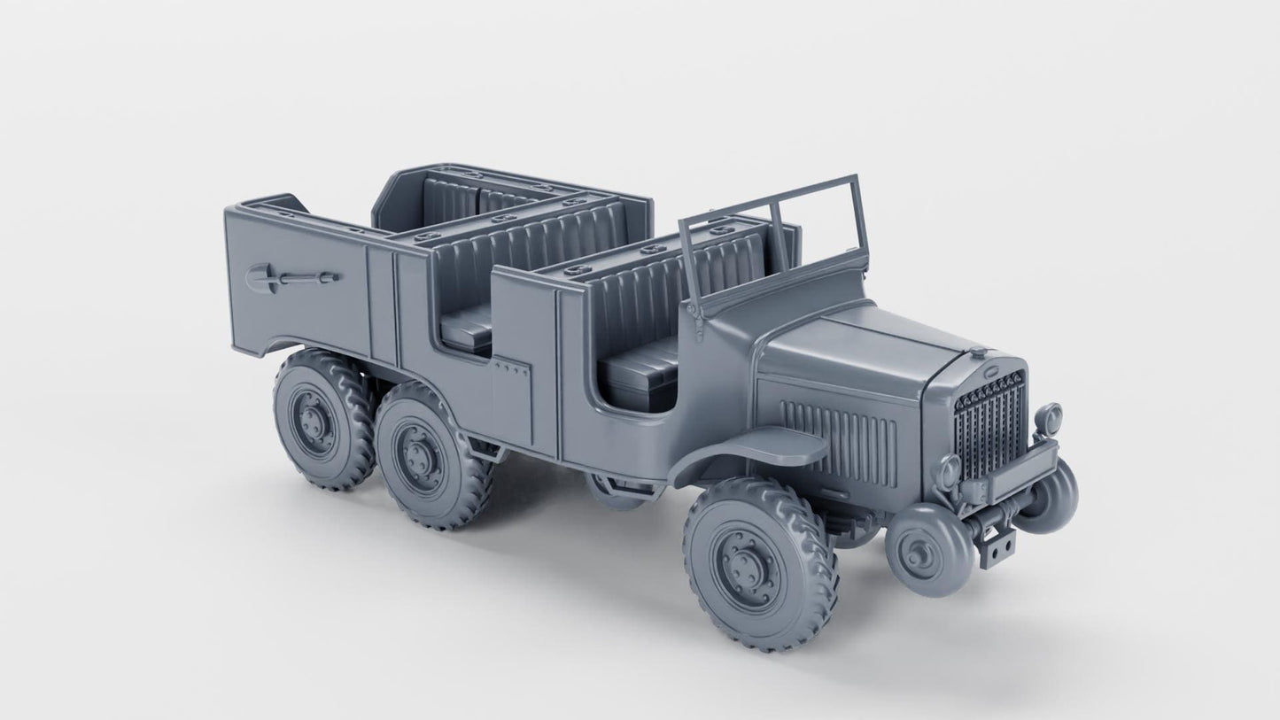 3D Printed Laffly S20 TL Personnel Carrier, 1:56 Scale Miniature