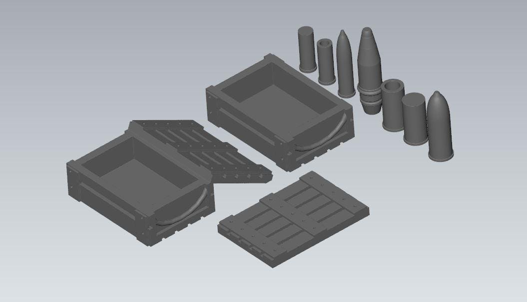 8th army gun crew British (5) | 3D Printed Miniatures in 1:56 Scale Various Scales