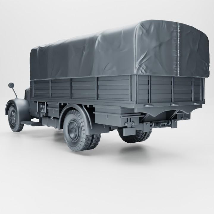 BA Battlegroup Medium Truck OM Taurus (WW2 Italy ) 3D Printed Various Scales