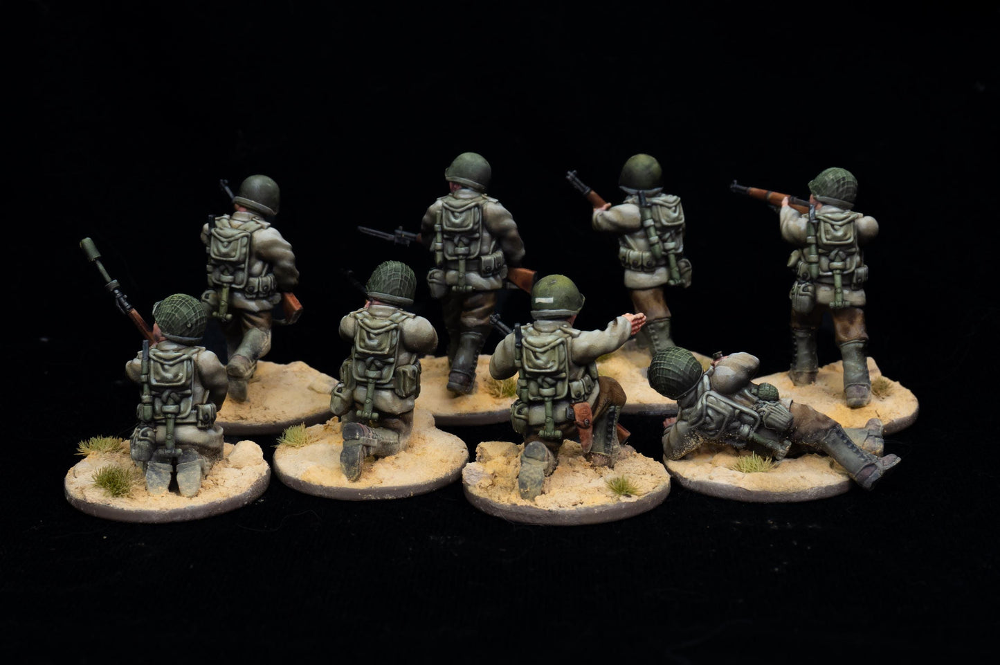 WW2 USA Infantry Riflemen Squad | 28mm 3D Printed Miniatures